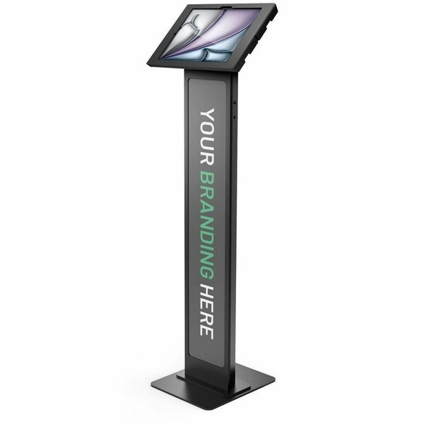 Compulocks IPAD AIR M2 & M3 13IN, APEX ENCLOSURE BRANDABLE FLOOR STAND - BLACK 140B13APXB - main