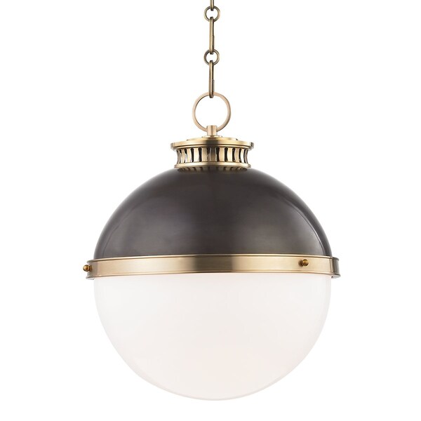 Hudson Valley Lighting Latham 1 Light Pendant 14.75 In. Aged/Antique Distressed Bronze 4025-ADB - main