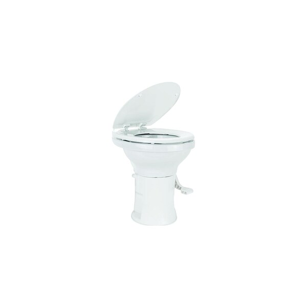 Camco Premium Ceramic RV Toilet, White 41710 - main