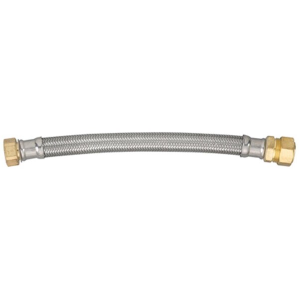 Gourmetgalley 7213-18-34-2 0.88 C x 0.75 FIP x 18 in. Stainless Steel Water Heater Connector GO595751 - main