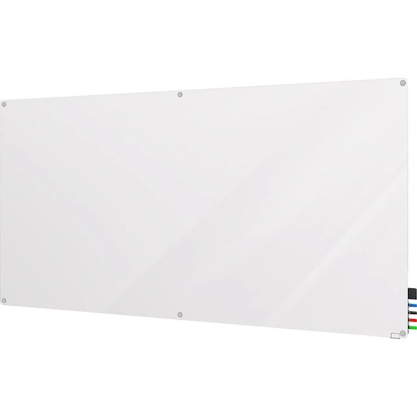 Ghent Harmony Glass Board, 4x5 ft., Radius, White, Glass, 48", 60", White HMYRN45WH - main