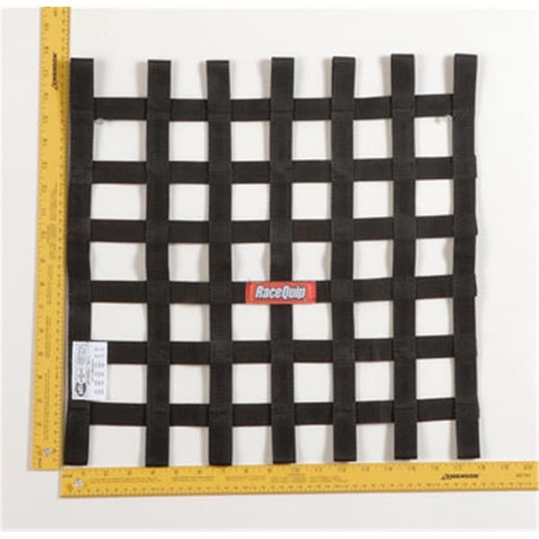 Omnisports 726003 18 x 18 in. SFI Black Ribbon Net OM744213 - main