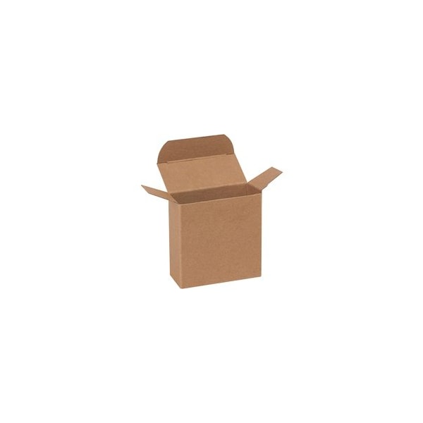 Bubblefast 1000-3 x 1 5/16 x 3'' Kraft Reverse Tuck Folding Cartons, 1000PK BFRTC25 - main