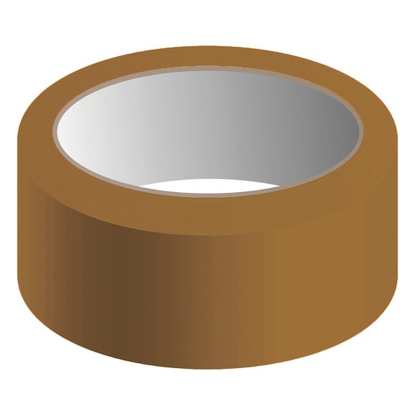 Nmc Tape, Hazard, Brown, 3"x36 Yd T242 - main