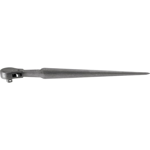 Klein Tools 1/2" Drive 24 Geared Teeth Pear Head Style Hand Ratchet, 15" L, Black Oxide Finish 3238 - main