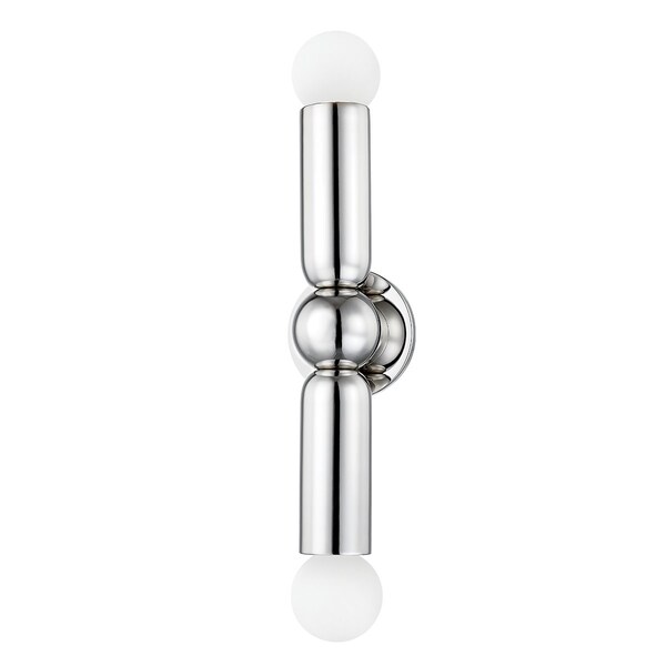 Mitzi Lolly 2 Light Wall Sconce 11.5 In. Polished Nickel H720102-PN - main