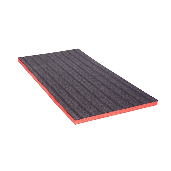 5S Supplies ECONO FOAM Black&Red 24in x 48in Layered Foam for Kaizen Projects-30MM ECONO-2X4-BLACK/RED-30MM - main