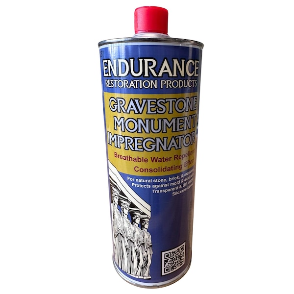 Endurance Restoration Products Gravestone Monument Impregnator - 1 Liter. Breathable Water Repellent with Consilidating Effect. Fo EGMI1 - main