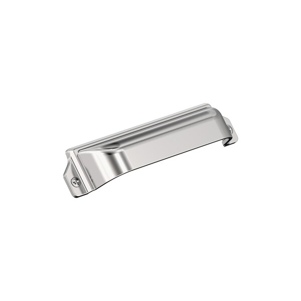 Amerock Haven 3 inch or 3-3/4 inch (76mm or 96mm) Center-to-Center Polished Chrome Cabinet Cup Pull, 25PK 25VMP3718026 - main