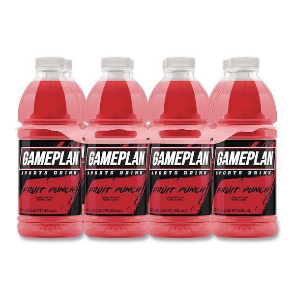 Niagara Bottling Gameplan Sports Drink, Fruit Punch, 20 oz Bottle, 24PK 0-27541-35425-6 - main
