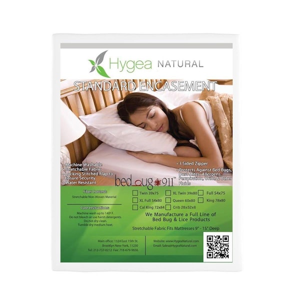 Hygea Natural Standard Bed Bug Mattress Cover - King Size STD-1006 - main