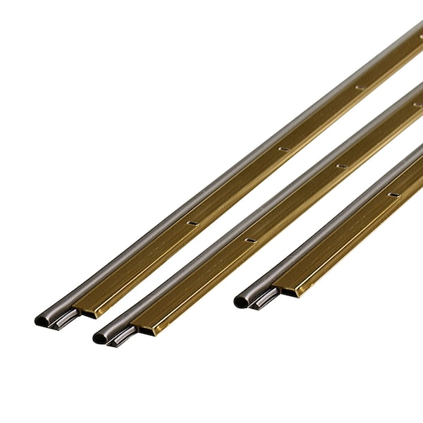 M-D Building Products Gold Aluminum and Vinyl Screw-on Top and Sides Door Seal Kit 01271 - main