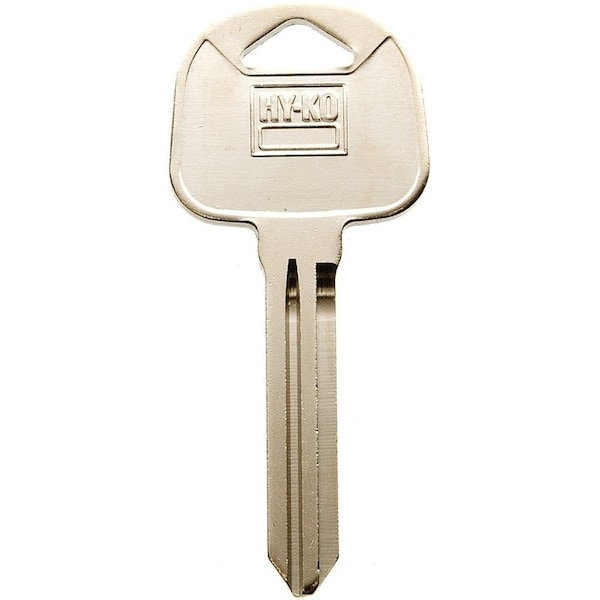 Hy-Ko Automotive Key Blank, Brass, Nickel, For: Hyundai Vehicle Locks 11010HY16 - main