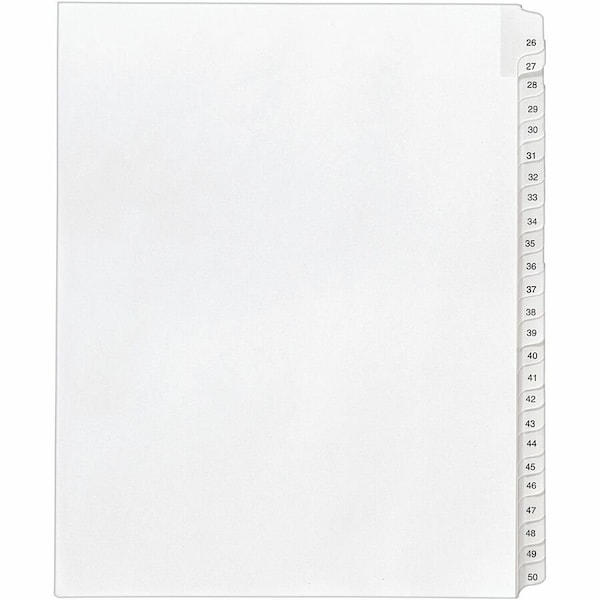 Avery Dividers, Index, Sdtab, 26-50 25PK AVE01702 - main