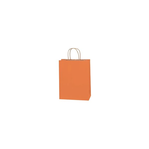 Bubblefast 250-10 x 5 x 13'' Orange Tinted Shopping Bags, 250PK BFBGS117O - main