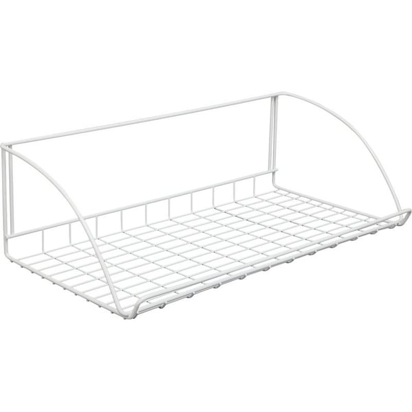 Closetmaid Laundry Shelf, 12 in L, 24 in W, Steel, White 8279 - main