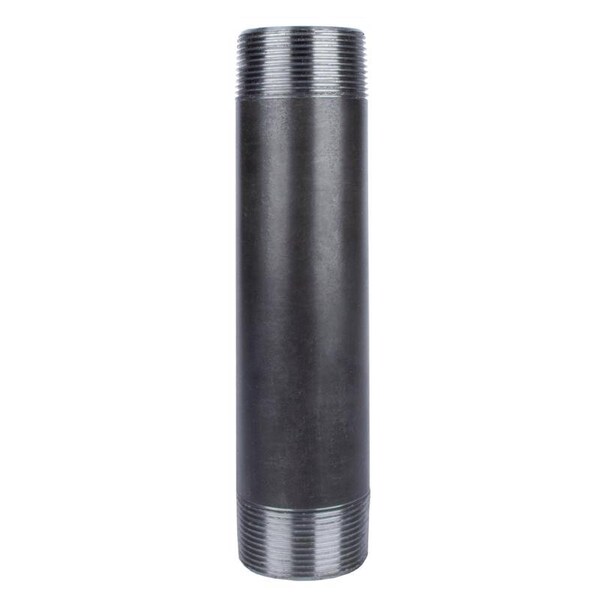 Stz Industries 1-1/2 in. MIP each X 1-1/2 in. D MIP Black Steel 10 in. L Nipple 302U112X10 - main