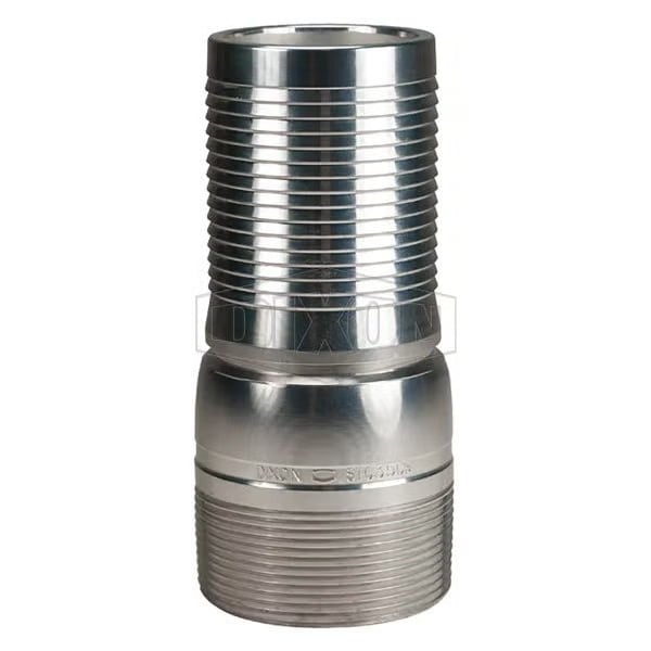 Dixon The Right Connection Crimp King Combination Nipple, 1-29/32 x 1-1/2 in, Hose Barb x MNPT, Zinc Plat STC20CS - main