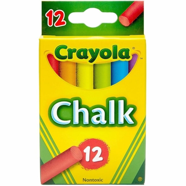 Crayola Colored Chalk, 3.3'' x 0.4'', 12PK 51-0816 - main