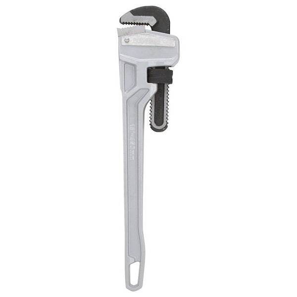 Vulcan Pipe Wrench, 50 mm Jaw, 18 in L, Serrated Jaw, Aluminum, Powder-Coated, Heavy-Duty Handle JL40141 - main