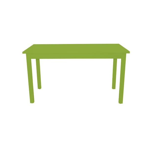 Homeroots 60" Chartreuse Solid Wood Dining Table 548923 - main