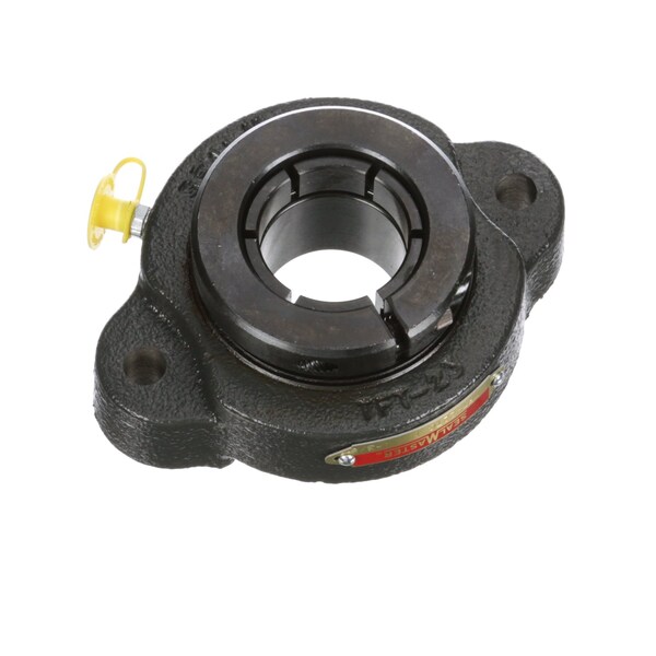 Sealmaster Mounted Cast Iron Two Bolt Flange Ball Bearing - 52100 Bearing Steel, Black Oxided - Concentric Lock TFT-22TC-1 - main
