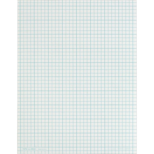 Tops Business Forms TOPS, CROSS SECTION PADS, 4 SQ/IN QUADRILLE RULE, 8.5 X 11, WHITE, 50PK 35041 - main
