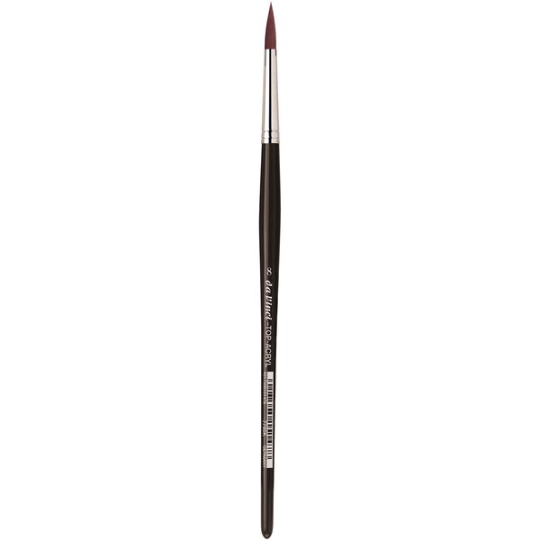 Da Vinci TOP-ACRYL Red-Brown Brush, Synthetic, Acrylic & Oil, Round, Series 7785K, Size 8 VA-7785K_8 - main
