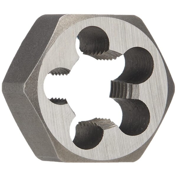 thumbnail image 2 of 1/2-13 Hex Die - Right Hand Rethreading Die In Carton Steel For Bolt & Screw Thread Repair 2 of 11