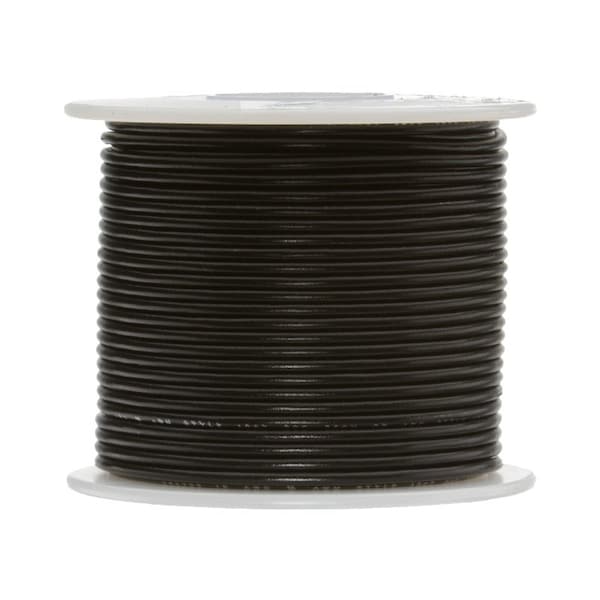 Remington Industries 18 AWG Gauge UL1061 Stranded Hook Up Wire, 300V, 0068 Diameter, Black, 100 ft Length 18UL1061STRBLA100 - main