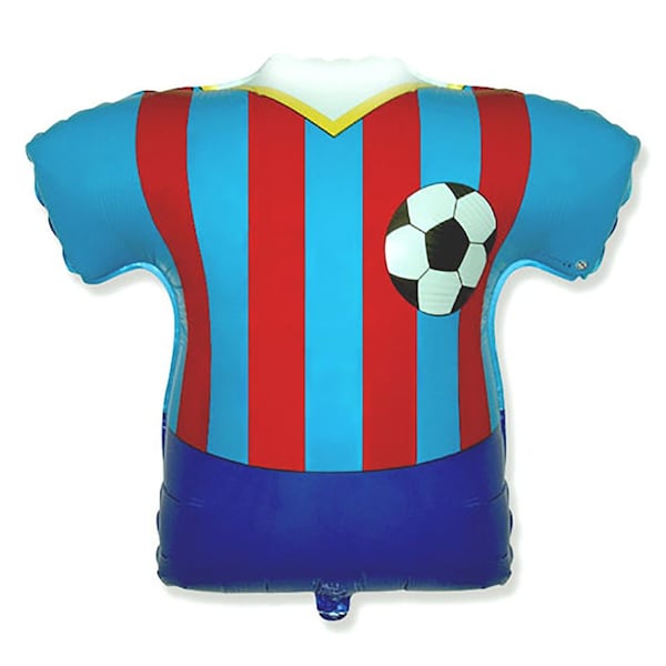 Loonballoon Soccer Balloons, 26 inch SOCCER FOOTBALL SHIRT - BLUE LOON-LAB-LAB354-FM - main