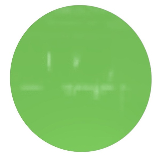 Ghent Coda Low Profile Circular Glassboard, Magnetic, 48'' Diameter, Green CDAGM48GN - main