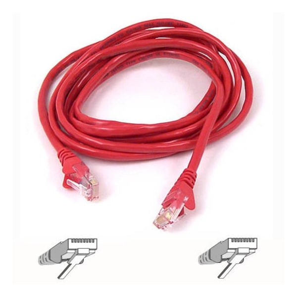 Belkin 10Ft Cat6 Snagless Patch Cable, Utp, Red Pvc Jacket, 23Awg, 50 A3L980-10-RED-S - main