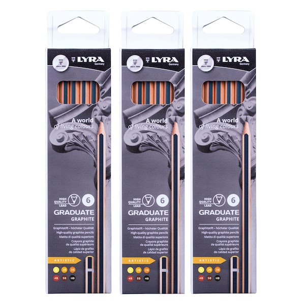 Lyra Graduate Graphite Pencil, Artist Set, 3PK L1171061 - main