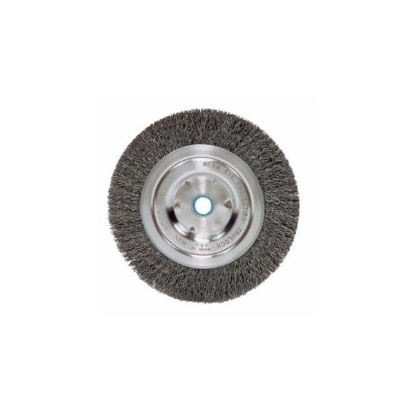 Weiler Vortec Pro Crimped Wire Wheel, 5 in D, .006 Carbon Steel, 6,000 rpm, Retail Pk 804-36064 - main