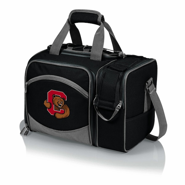 Picnic Time Family Of Brands NCAA Cornell Big Red Malibu Cooler Picnic BasketBlack with Gray Accents 508-23-175-684-0 - main
