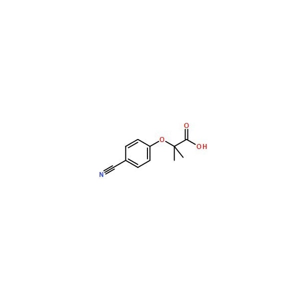 Ak Scientific 2-(4-Cyanophenoxy)-2-methylpropanoic acid (1g), CAS 79925-16-9 Y4121-1g - main
