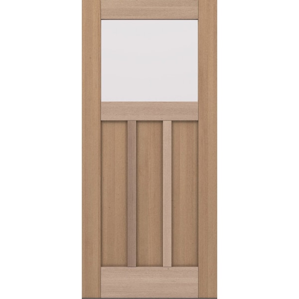 Doornmore CRF-P3G1, 37.75" x 82" ( 36" Door) Right Hand, Mahogany Top View Exterior Door CRF-P3G1-SW-3680_1_RI - main