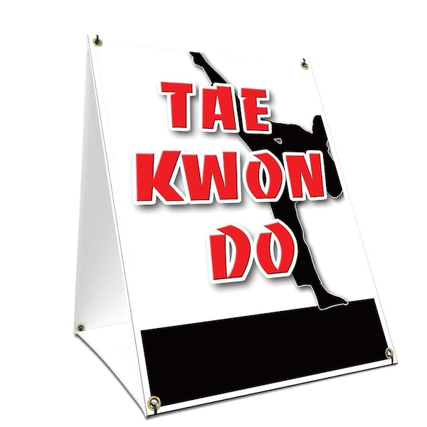 Signmission Tae Kwon Do, 36 Inch x 24 Inch A-frame Yard Sign, Plastic Sign SBC-2436-Tae Kwon Do - main