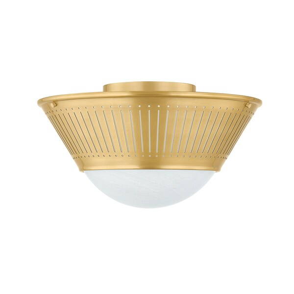 Hudson Valley Lighting Elsmere Flush Mount in Aged Brass 2731-AGB - main