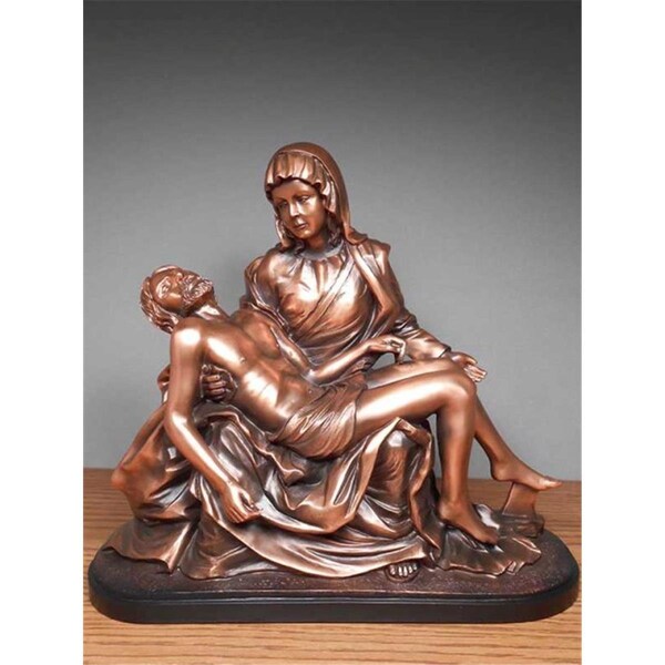 Marian Imports Pieta Bronze Plated Resin Sculpture M1007 - main