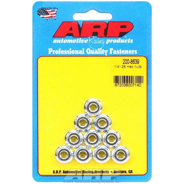 Arp 200-8639 0.25-28 in. Replacement Hex Nuts, 10PK ARP200-8639 - main