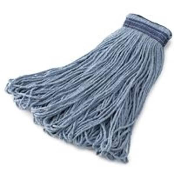 Rubbermaid FGE23800 BL00 Wet Mop Head, 24 oz Capacity, Cotton/Synthetic, Blue FGE23800BL00 - main