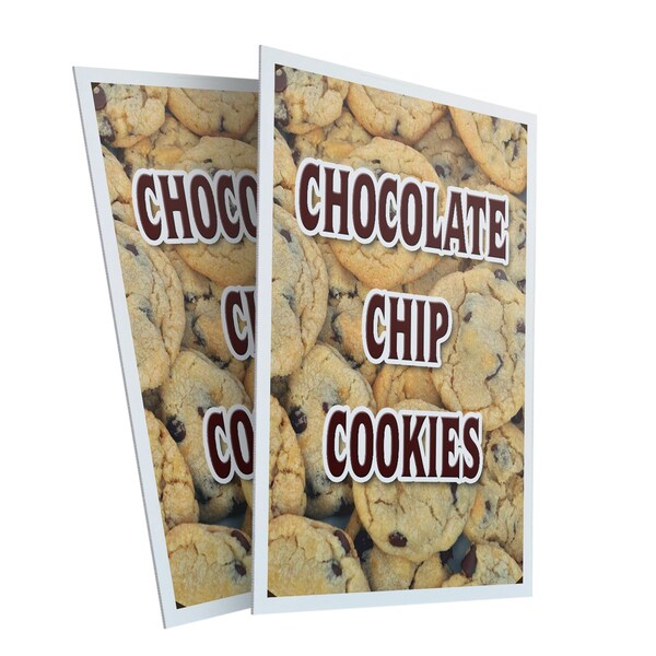 Signmission Chocolate Chip Cookies, Plastic Signs Only 24 Inch x 36 Inch, Corrugated Plastic, 2PK CSB-2436-2PACK-Chocolate Chip Cookies - main