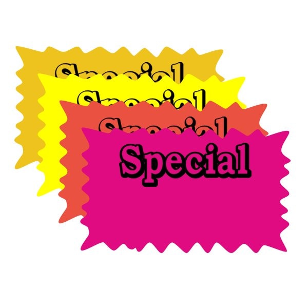 Specialty Store Services Rectangle Special Burst Price Card 40098 - main
