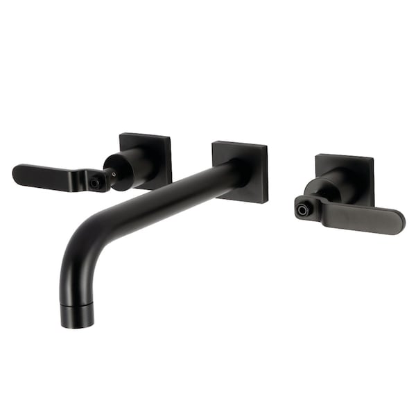Kingston Brass Two-Handle Wall Mount Tub Faucet, Matte Black KS6020KL - main
