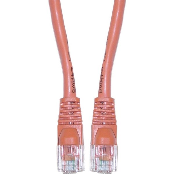 Cable Wholesale Cat6 Orange Copper Ethernet Patch Cable, Snagless/Molded Boot, POE Compliant, 14 foot 10X8-03114 - main