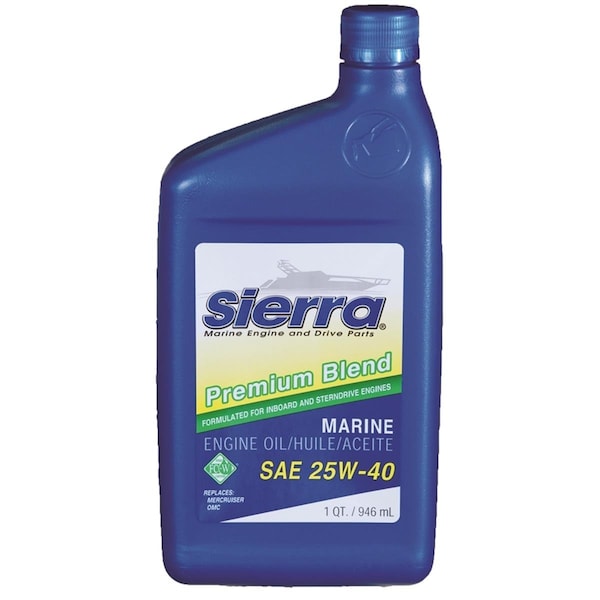 Sierra International 18-9400-2 25W 4-Stroke Marine Stern Drive Engine Oil, 40 qt SR18.9400.2 - main