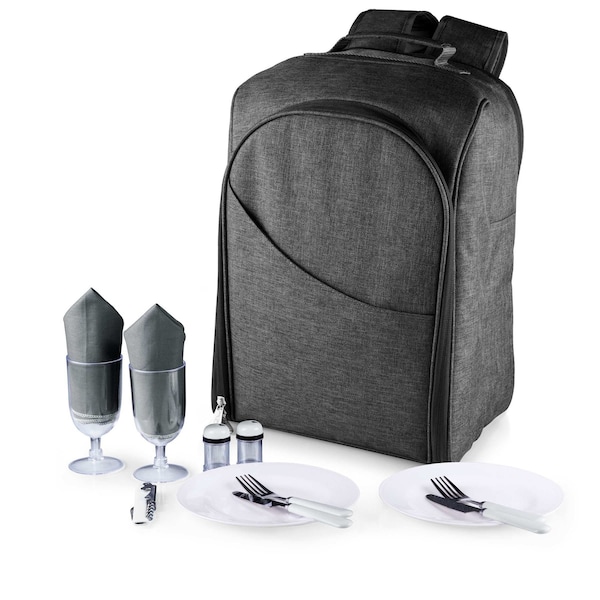 Picnic Time Family Of Brands PT-Colorado Picnic Cooler Backpack, Gray 531-20-105-000-0 - main