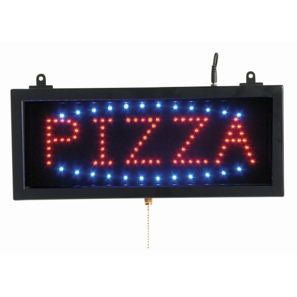 Aarco High Visibility LED ''PIZZA'' Sign, Small Size 6 3/4''Hx16 1/8''W PIZ01S - main